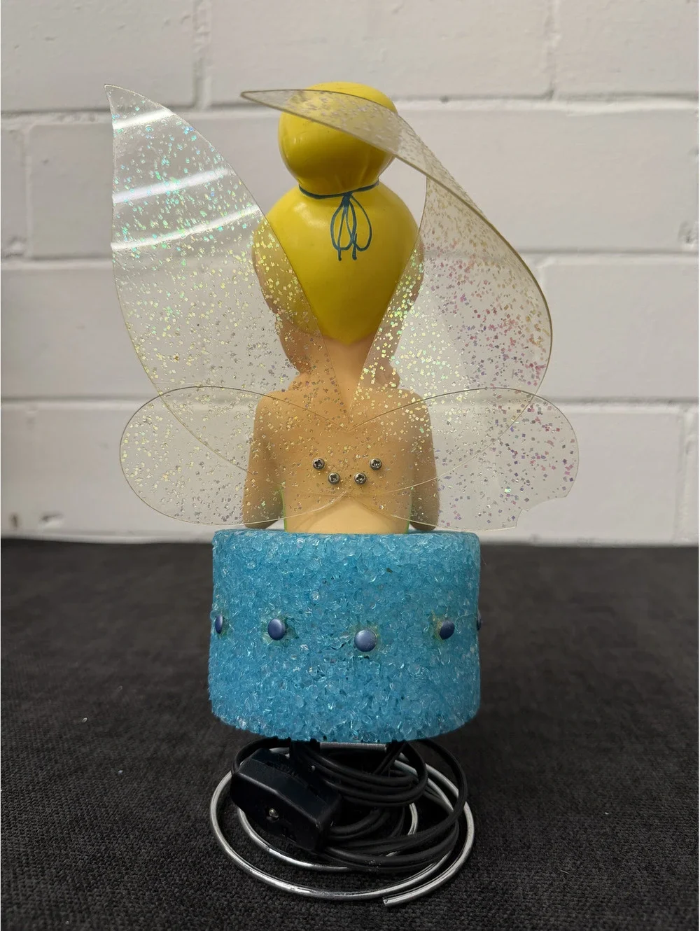 Vintage Disney Tinker Bell Lighted Figurine Lamp